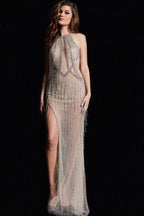 Jovani Signature Collection 23223 - Nude/Silver