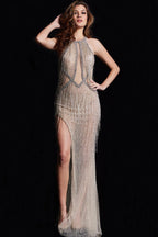Jovani Signature Collection 23223 - Nude/Silver