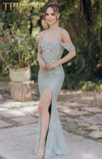 Terani Evenings Dress 232E1215 - Aqua