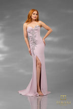Terani Evenings Dress 232E1232 - Dusty Blush