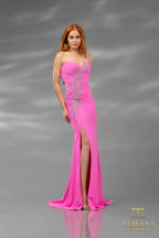 Terani Evenings Dress 232E1232 - Fuchsia