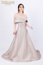 Terani Mother of the Bride Dress 232M1511 - Taupe