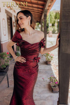 Terani Mother of the Bride Dress 232M1518 - Wine