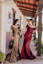 Terani Mother of the Bride Dress 232M1518 - Wine