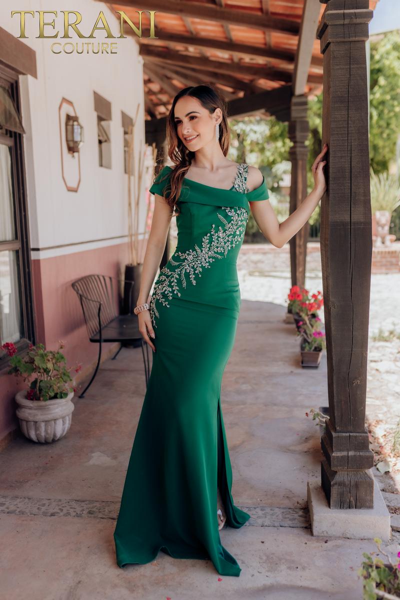 Terani Mother of the Bride Dress 232M1549 - Emerald