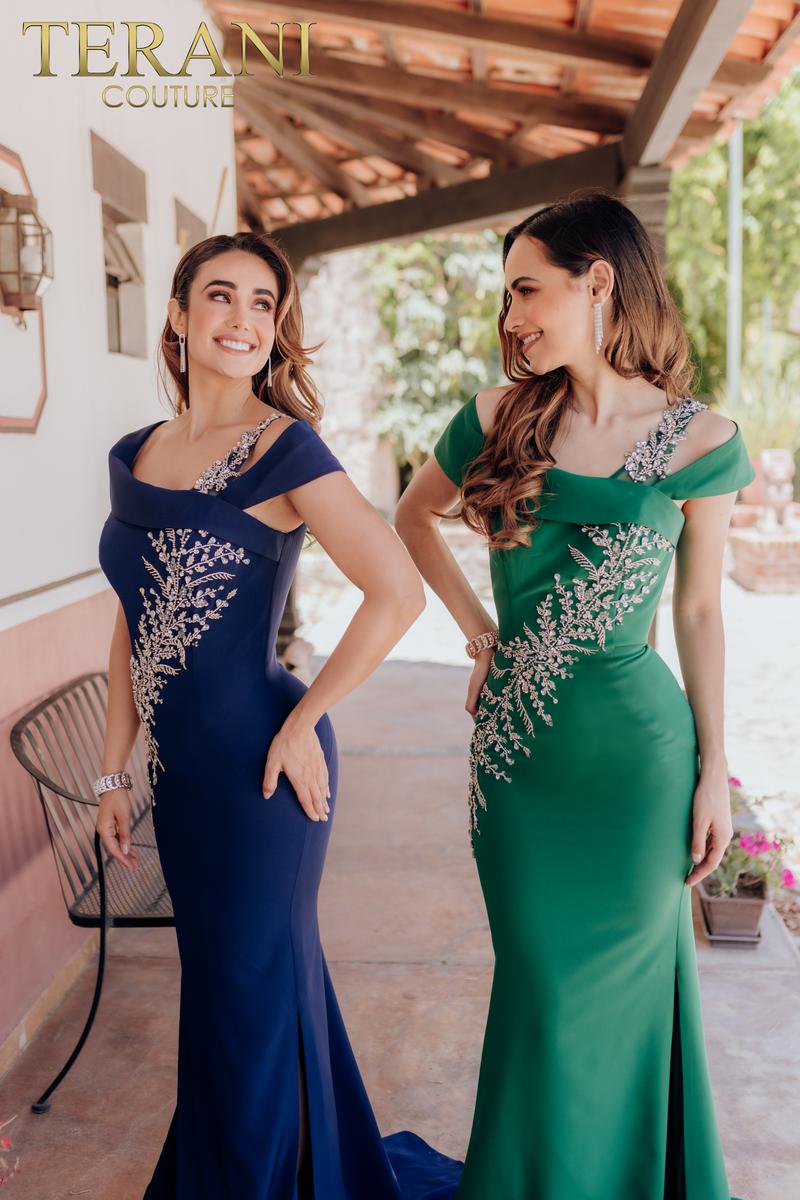 Terani Mother of the Bride Dress 232M1549 - Emerald