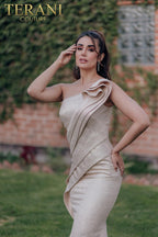 Terani Evenings Dress 232E1208 - Light Gold