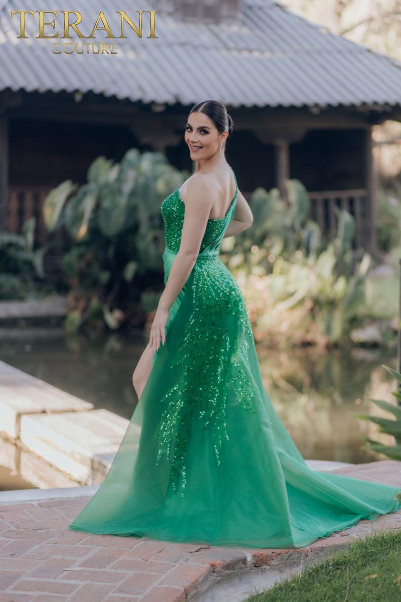 Terani Evenings Dress 232E1229 - Emerald