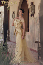 Terani Evenings Dress 232E1241 - Gold