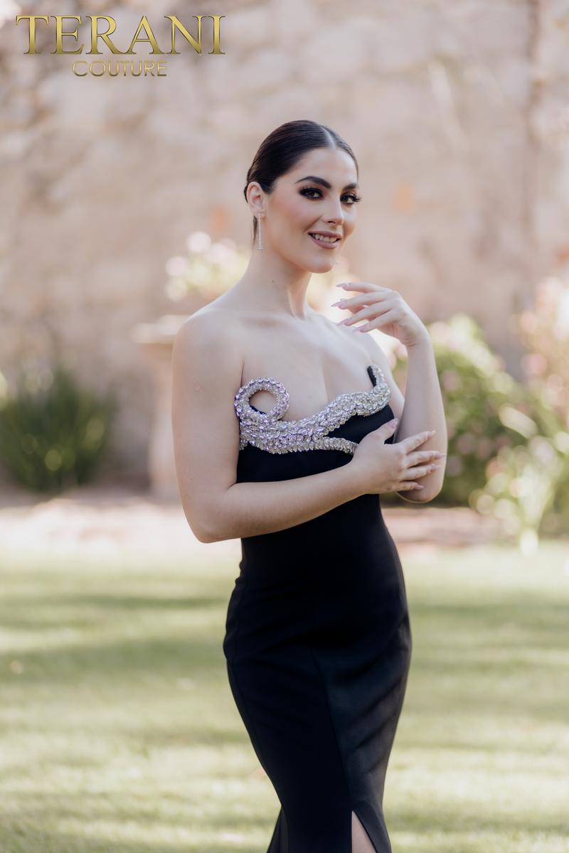 Terani Evenings Dress 232E1296 - Black