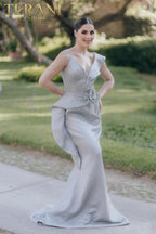 Terani Evenings Dress 232E1297 - Silver