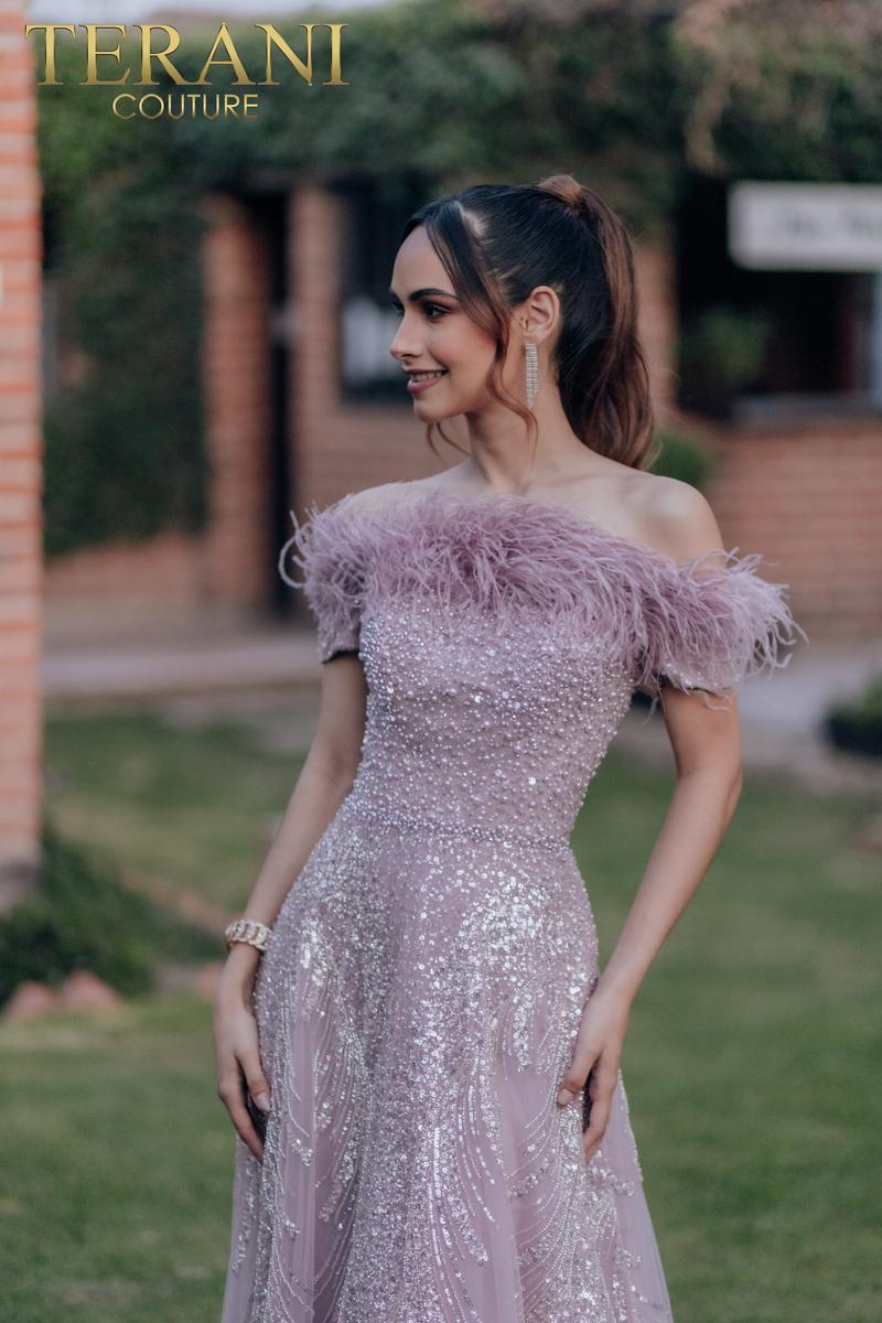 Terani Evenings Dress 232E1333 - Mauve