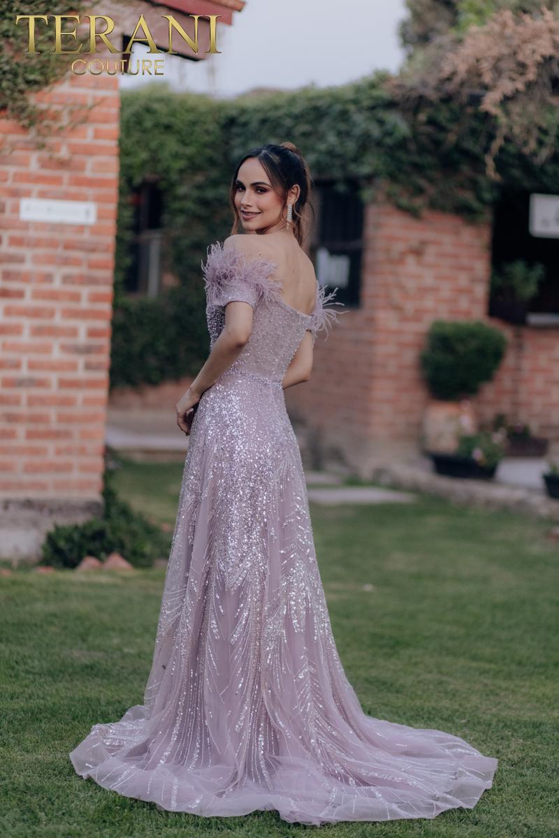 Terani Evenings Dress 232E1333 - Mauve