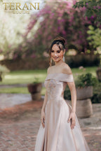 Terani Mother of the Bride Dress 232M1512 - Almond