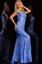 Jovani Prom 3675 - Blue/Purple