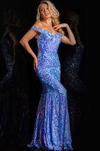 Jovani Prom 3675 - Blue/Purple