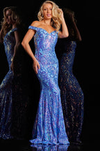 Jovani Prom 3675 - Blue/Purple