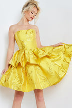 Jovani Short Evening Dress 23743 - Yellow