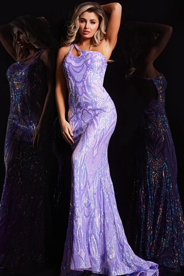 Jovani Prom 23852 - Iridescent Purple