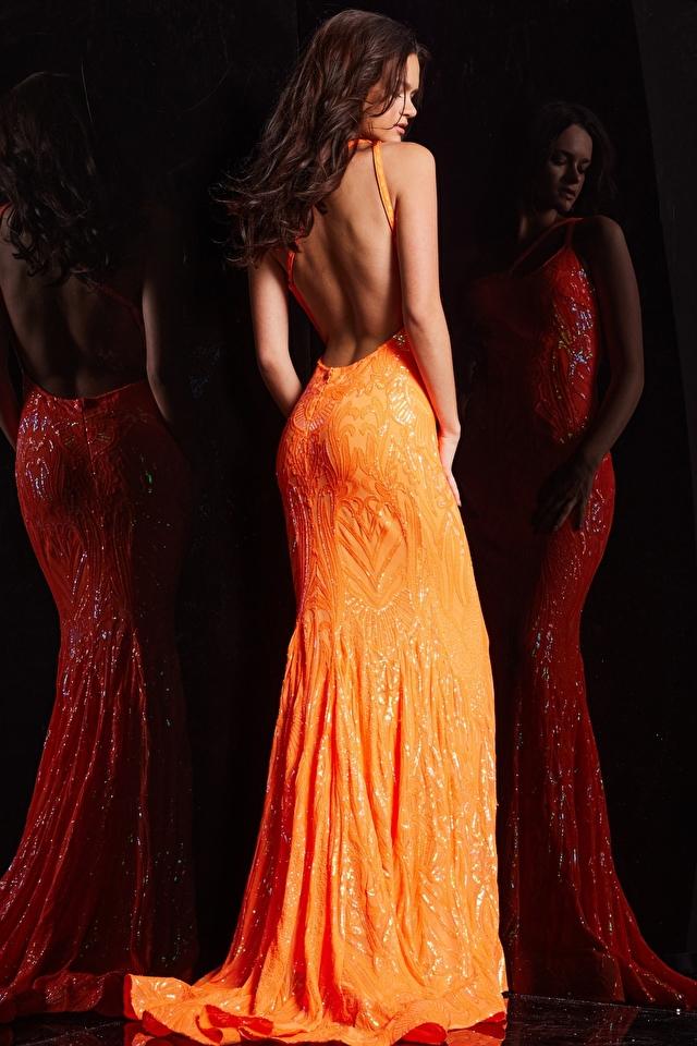 Jovani Prom 23852 - Iridescent Orange
