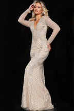 Jovani Signature Collection 23950 - Nude/Silver