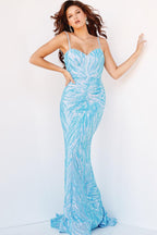 Jovani Prom 08481 - Iredenscnt Blue