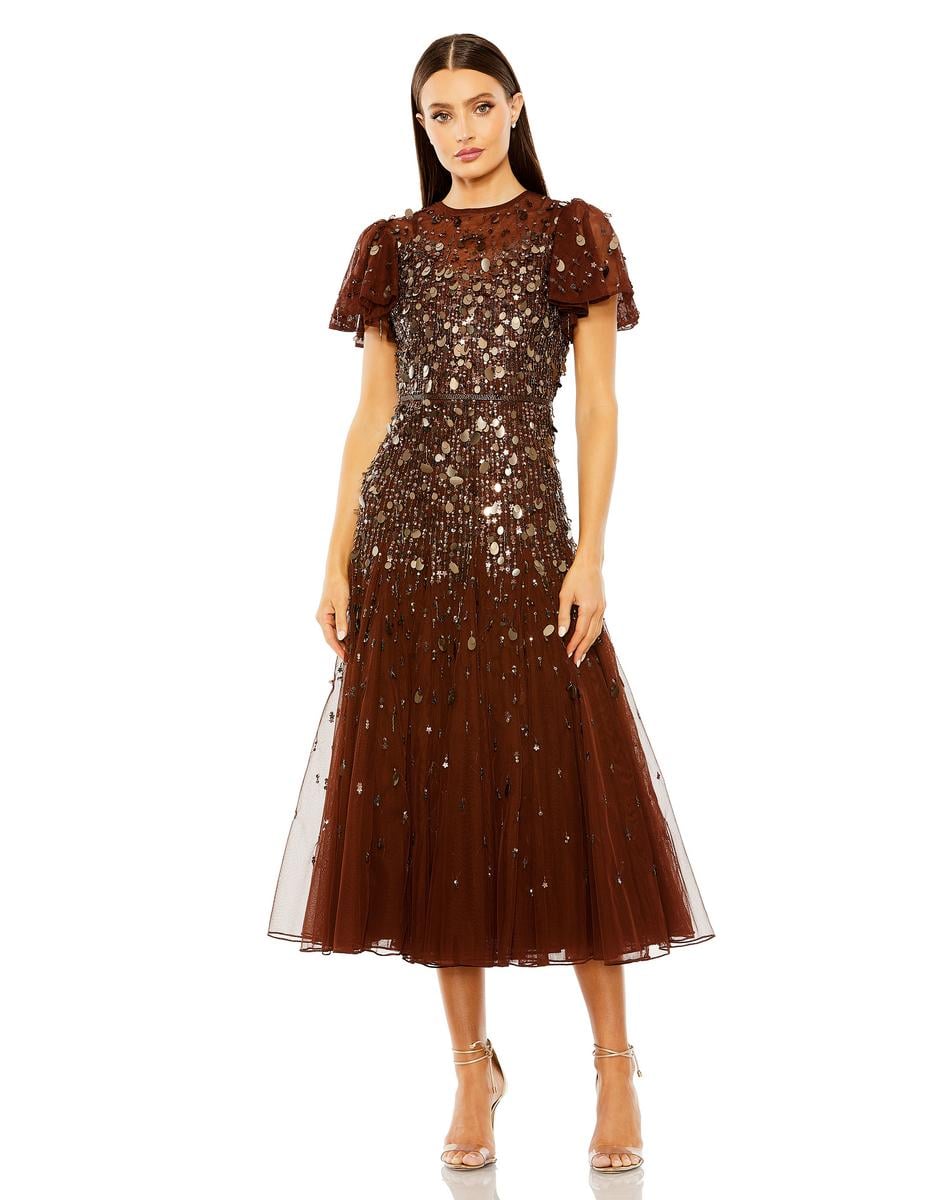 Cocktail by Mac Duggal Dress 24018 - Espresso