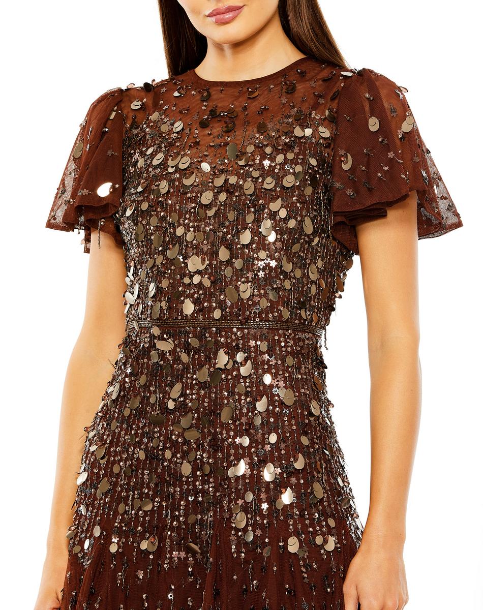 Cocktail by Mac Duggal Dress 24018 - Espresso