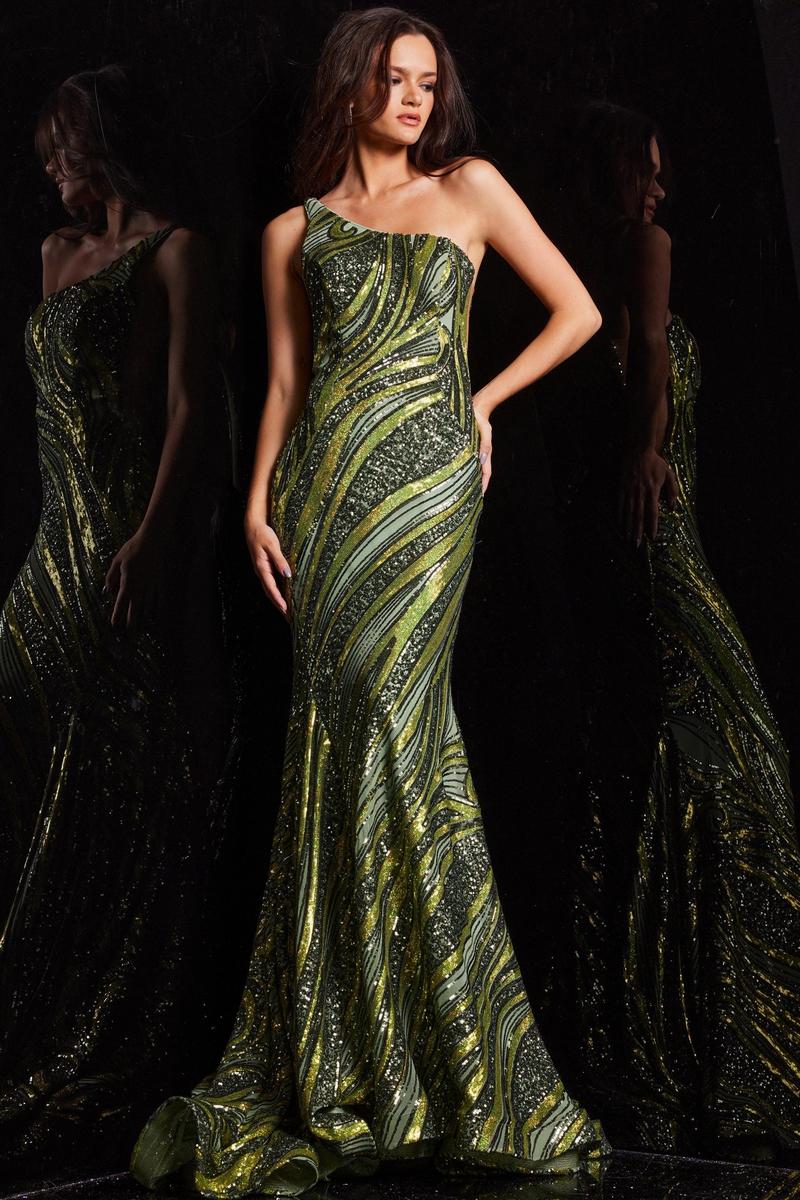 Jovani Prom 24031 - Olive/Lime