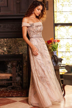 Jovani Evening 24055 - Champagne
