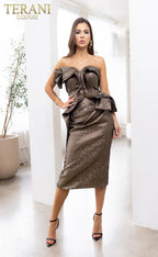 Terani Cocktail Dress 241C2315 - Black