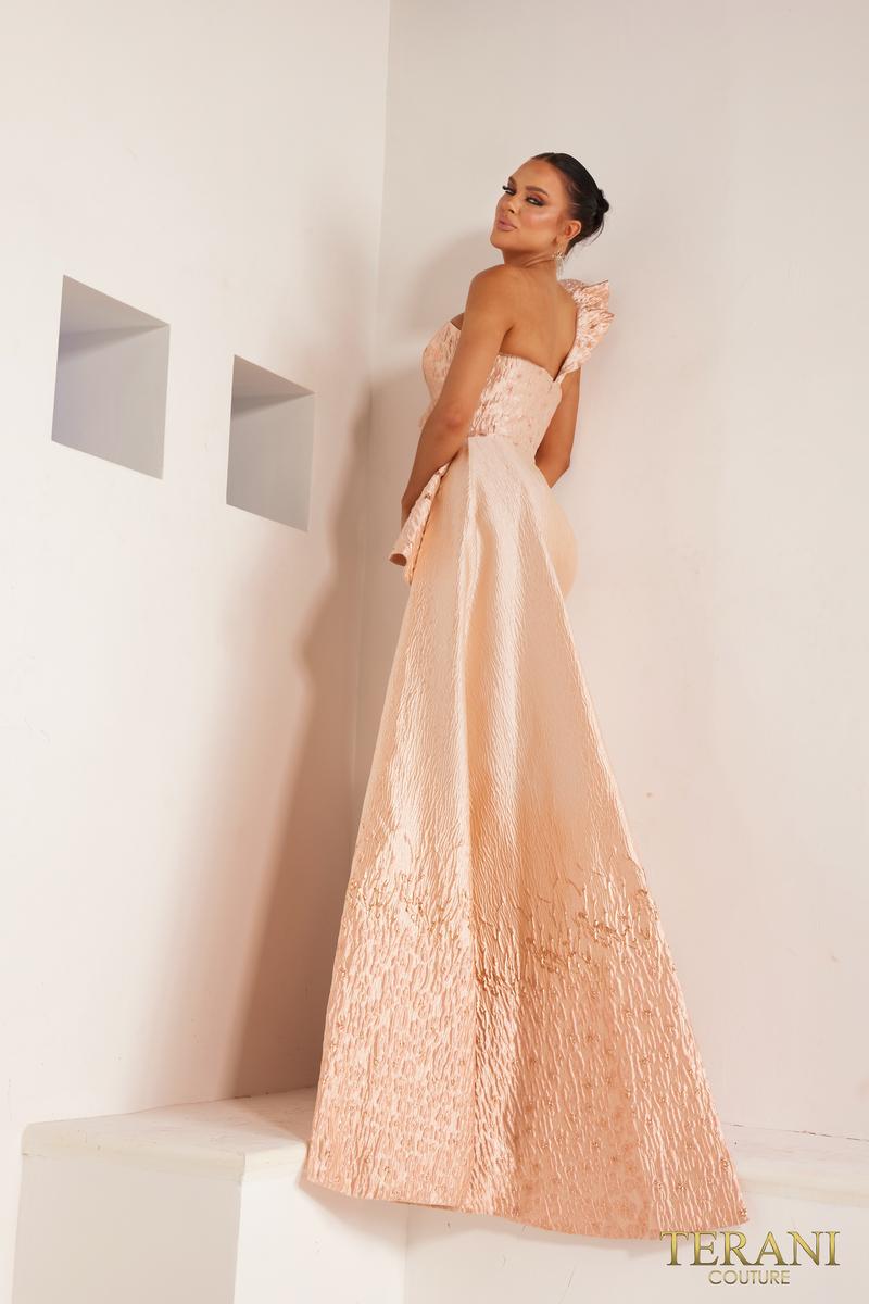 Terani Evenings Dress 241E2402 - Blush Gold