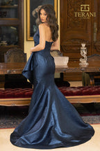 Terani Evenings Dress 241E2405 - Navy