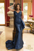 Terani Evenings Dress 241E2405 - Navy