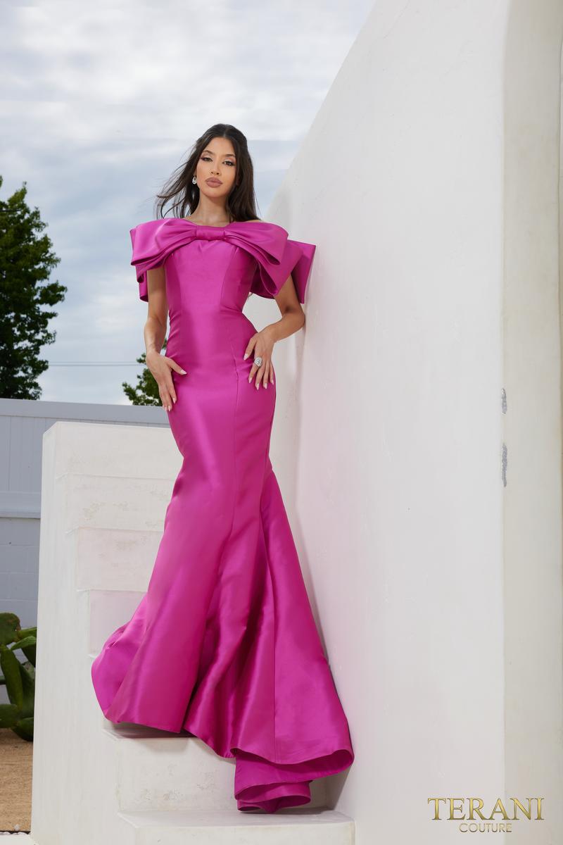 Terani Evenings Dress 241E2407 - Fuchsia