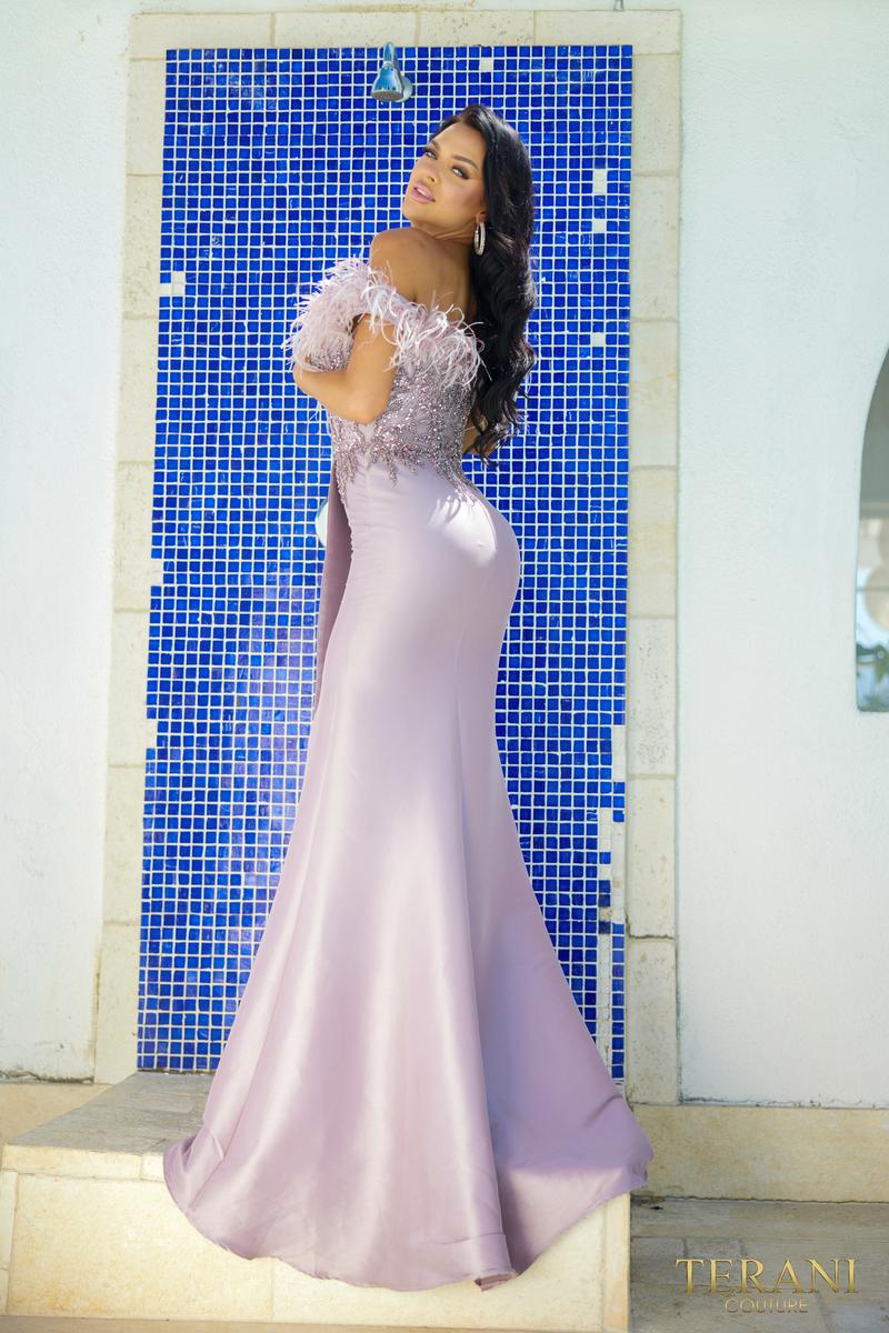 Terani Evenings Dress 241E2490 - Mauve