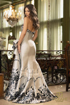 Terani Evenings Dress 241E2494 - Silver Black