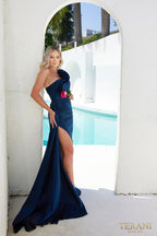 Terani Evenings Dress 241E2504 - Navy
