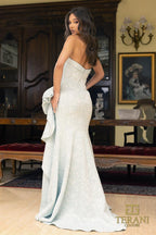 Terani Evenings Dress 241E2525 - Powder Blue