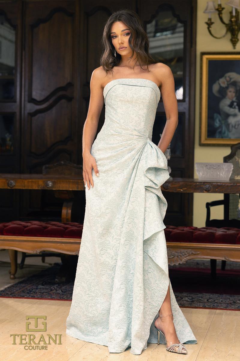 Terani Evenings Dress 241E2525 - Powder Blue