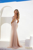 Terani Evenings Dress 241E2597 - Champagne Nude