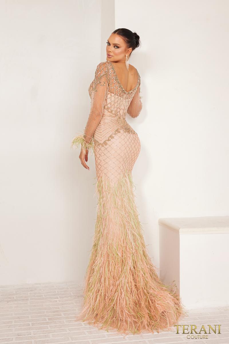 Terani Pageant Collection 241GL2631 - Sage Champagne