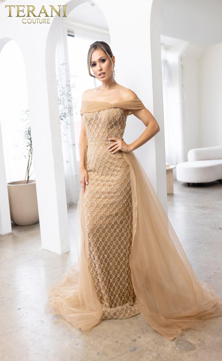 Terani Mother of the Bride Dress 241M2706 - Champagne