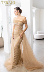 Terani Mother of the Bride Dress 241M2706 - Champagne
