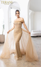 Terani Mother of the Bride Dress 241M2706 - Champagne