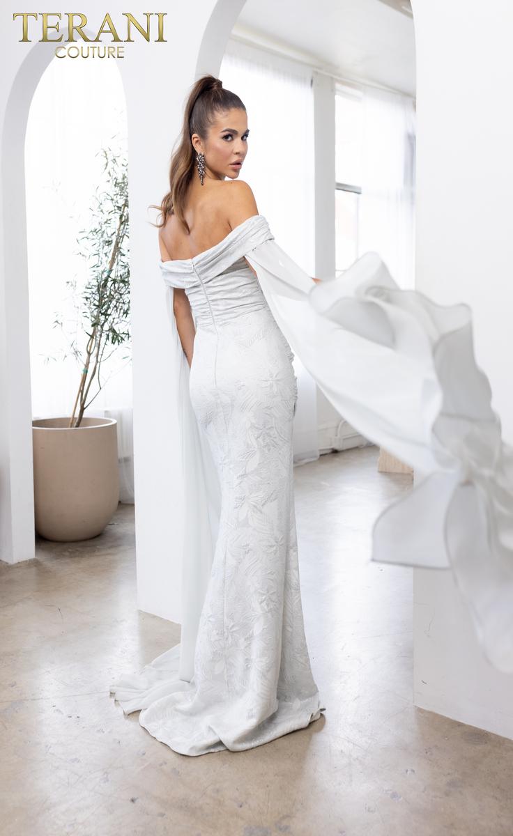 Terani Mother of the Bride Dress 241M2721 - Silver