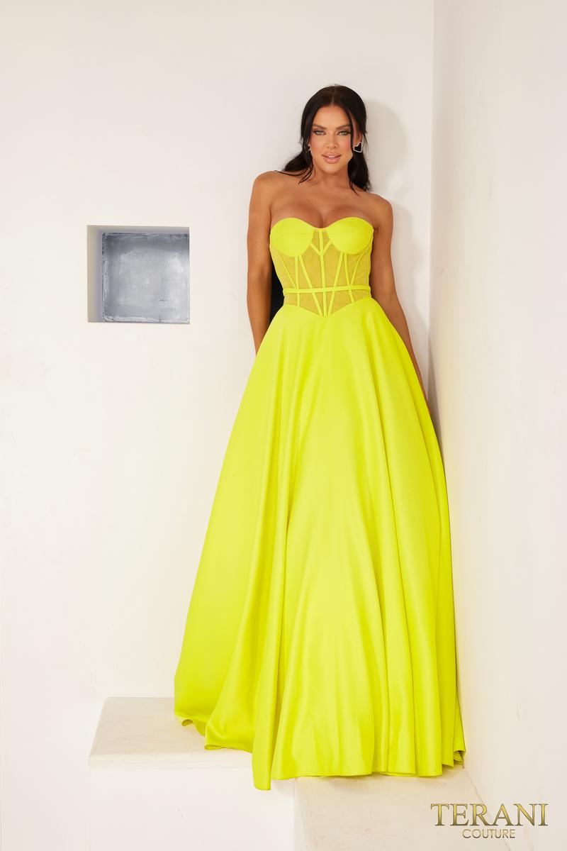 Terani Prom Dress 241P2046 - Chartreuse