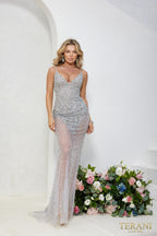 Terani Prom Dress 241P2071 - Gunmetal