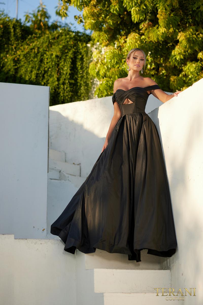 Terani Prom Dress 241P2075 - Black