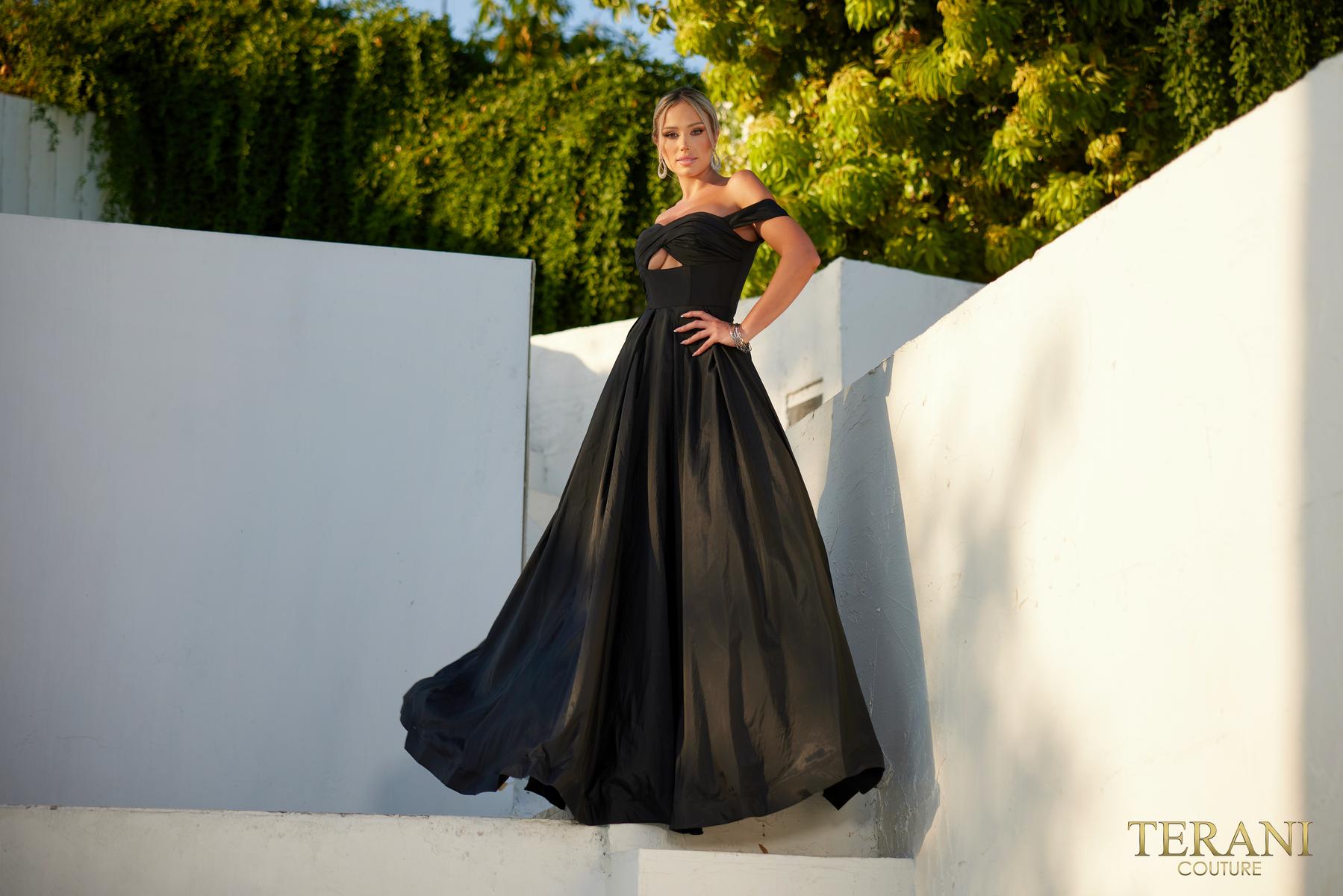 Terani Prom Dress 241P2075 - Black